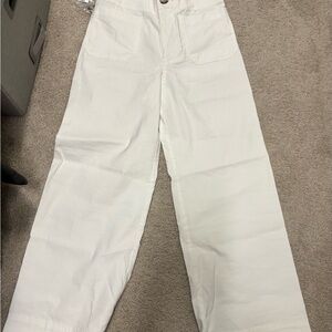 Maeve Crisp White Trousers